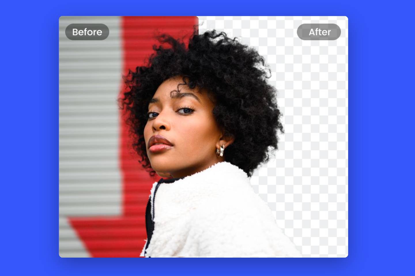 Bildausschnitt im Vorher-Nachher-Vergleich