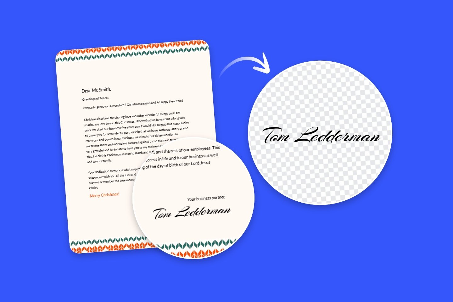 Extraire une signature d’un document imprimé avec l’effaceur de fond de signature de Fotor