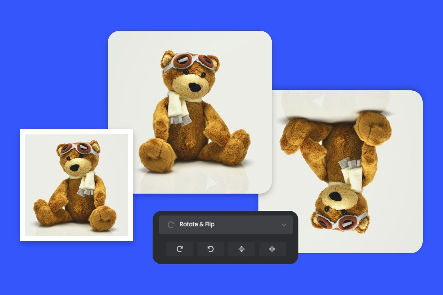 Flip image horizontally and vertically with Fotor image flipper online