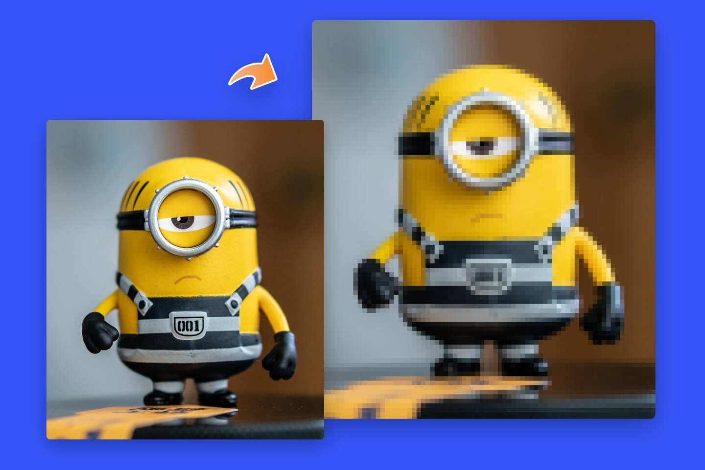 verpixeln Sie das Bild der Minions