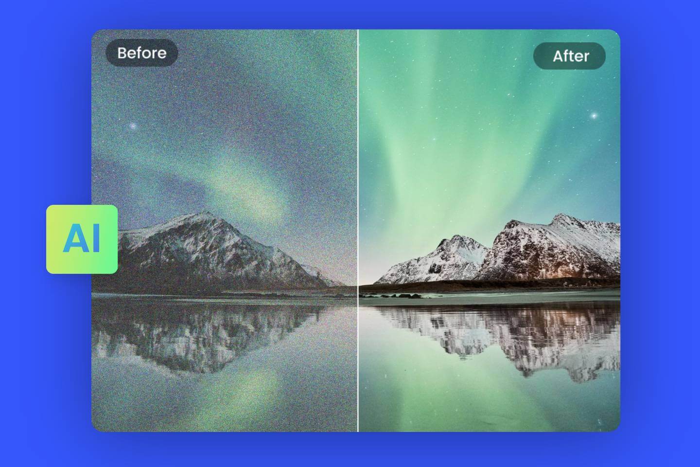 FotorのAIノイズ除去機能でオンライン画像からノイズを即座に除去する
